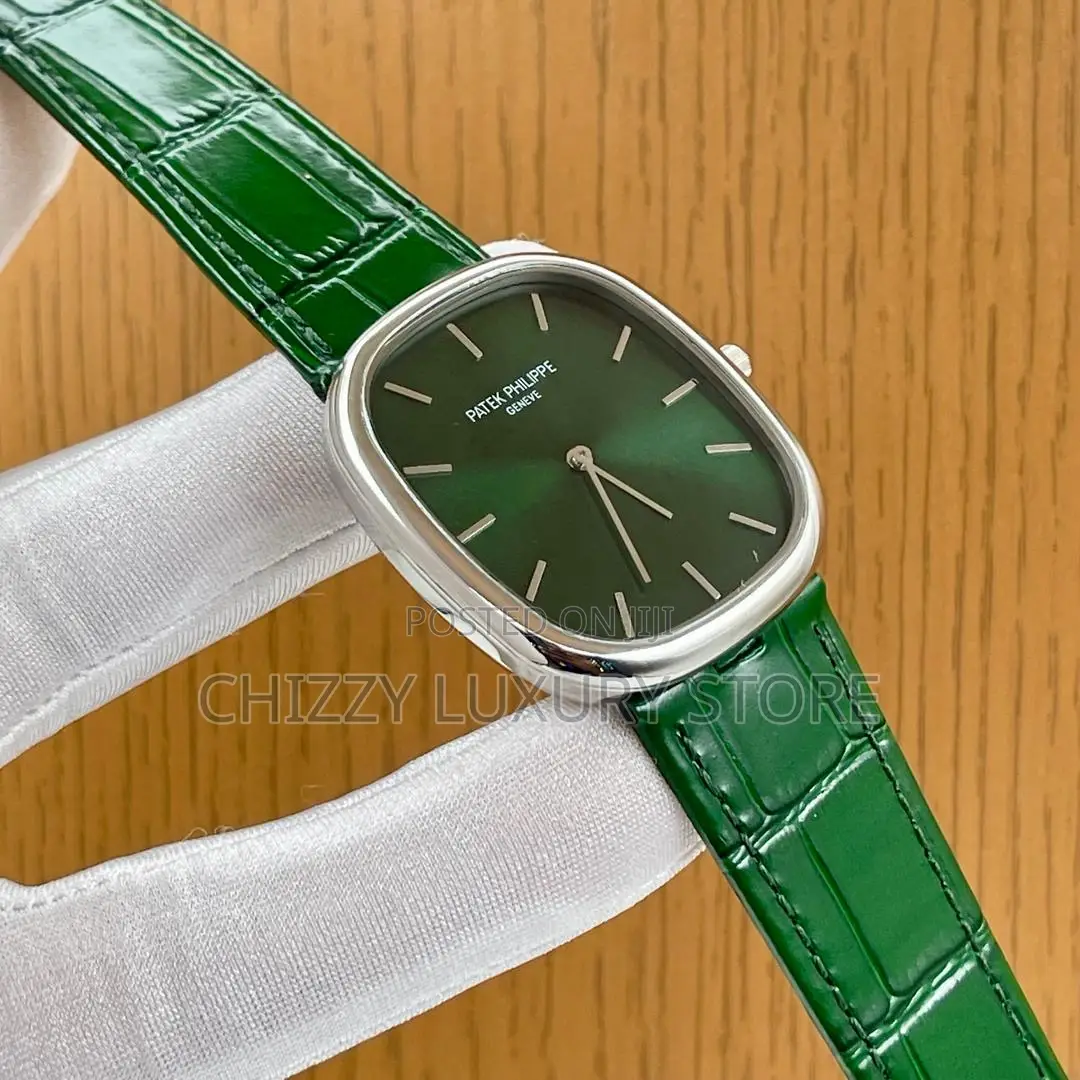 Patek Philippe Quality Luxury Men Genuine Leather Wristwatch