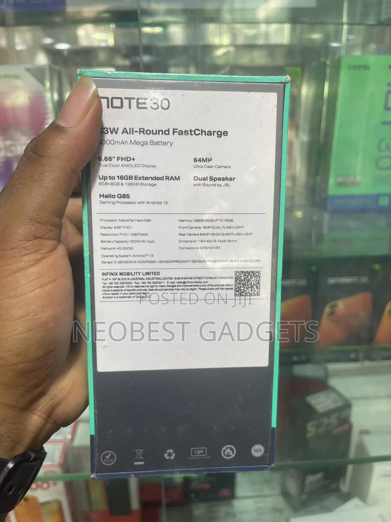 New Infinix Note 30 128 GB Black