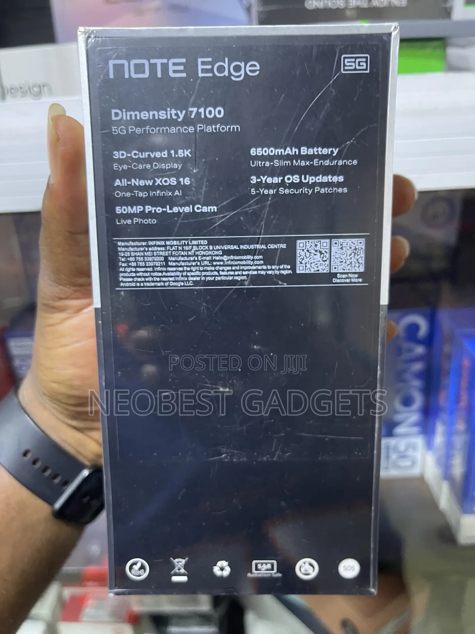 New Infinix Note Edge 256 GB