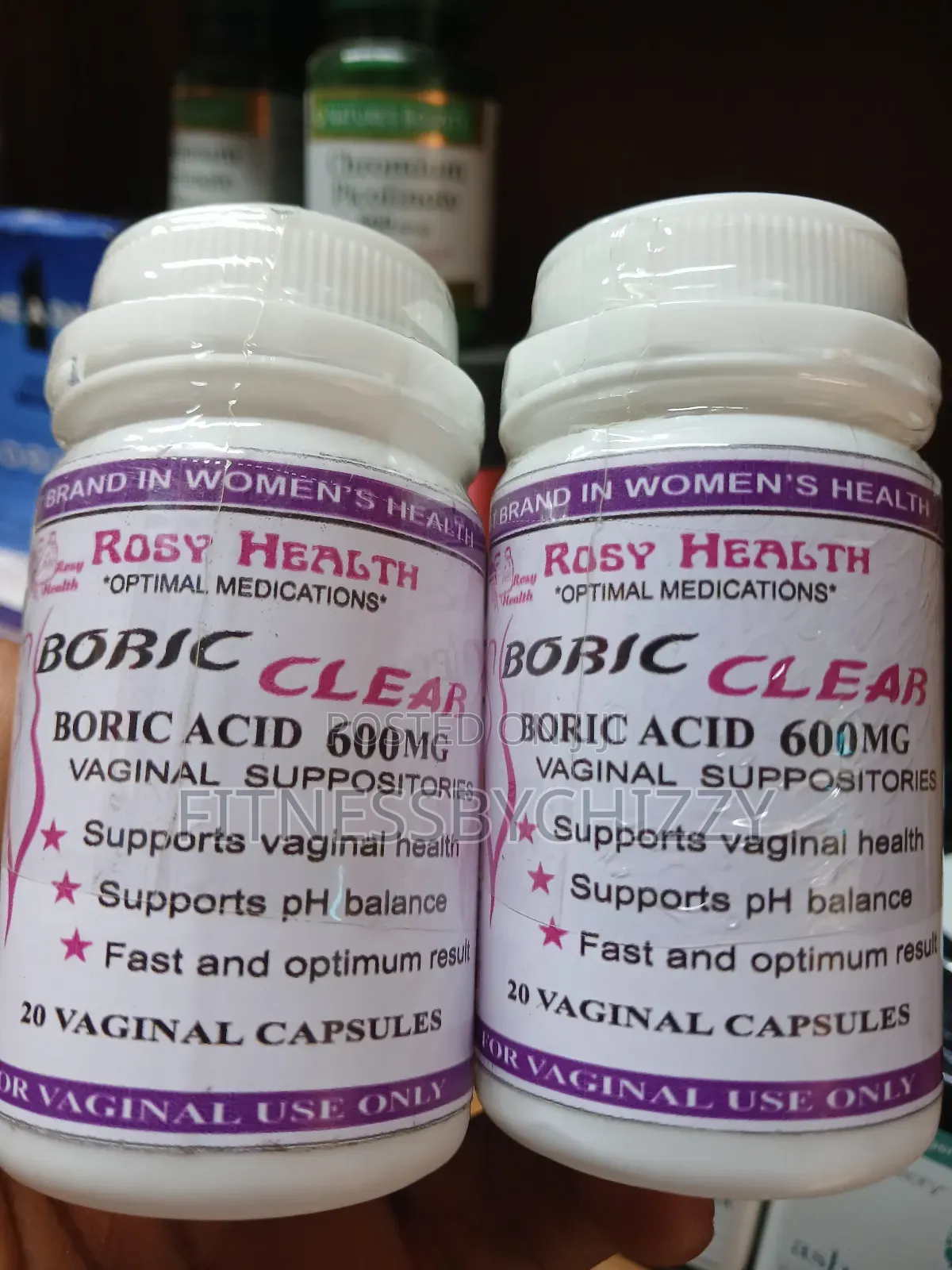 Boric Clear Acid 600mg X 20 Suppositories