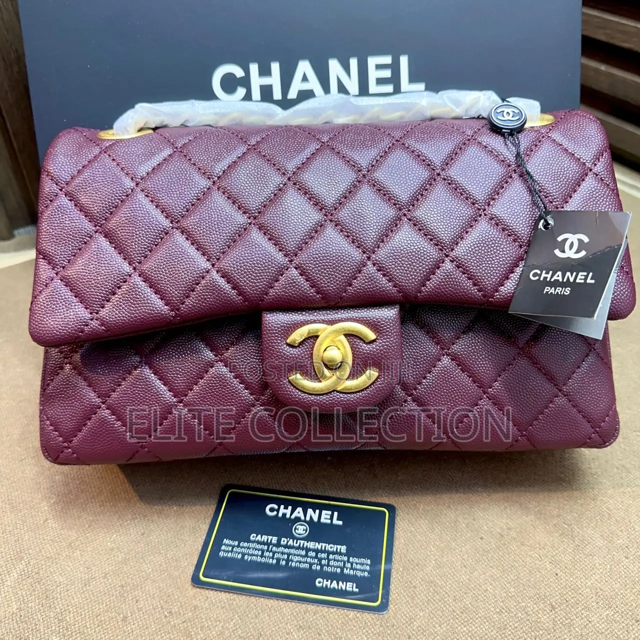 Original Luxury Chanel Bag Are Available in Beautiful Colors Displayed