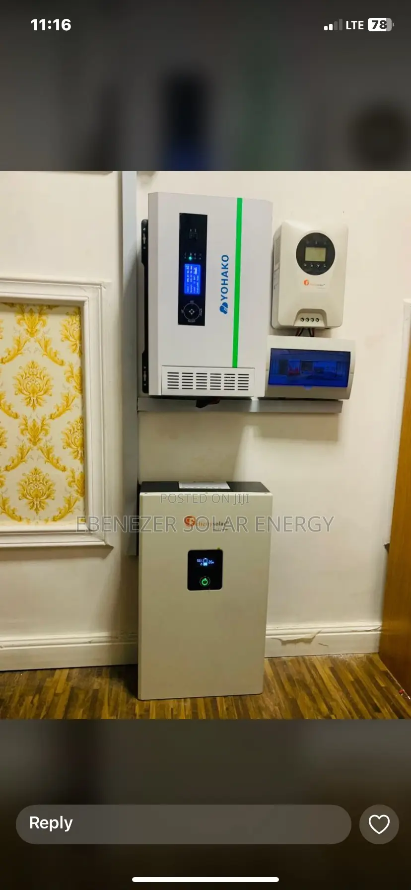 5kwh Felicity Lithium /5kva Inverter /8pics 550w Panel Full Setup