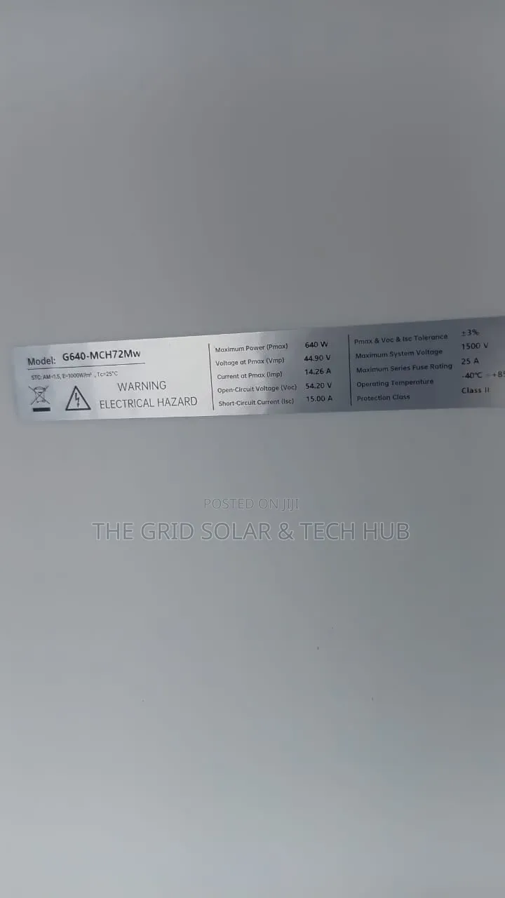 Brand New Aiko 630w/640w N-Type Abc Monofacial Solar Panel