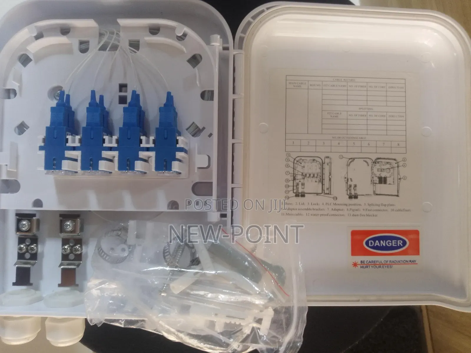 16-core Outdoor Ftth Fiber Optic Splitter Distribution Terminal Box