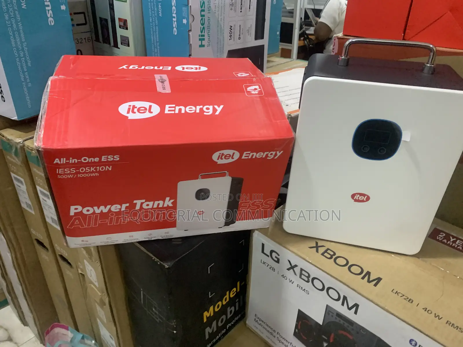 Itel Powertank Iess-05k10n 500w Portable Solar Generator With 1000wh L