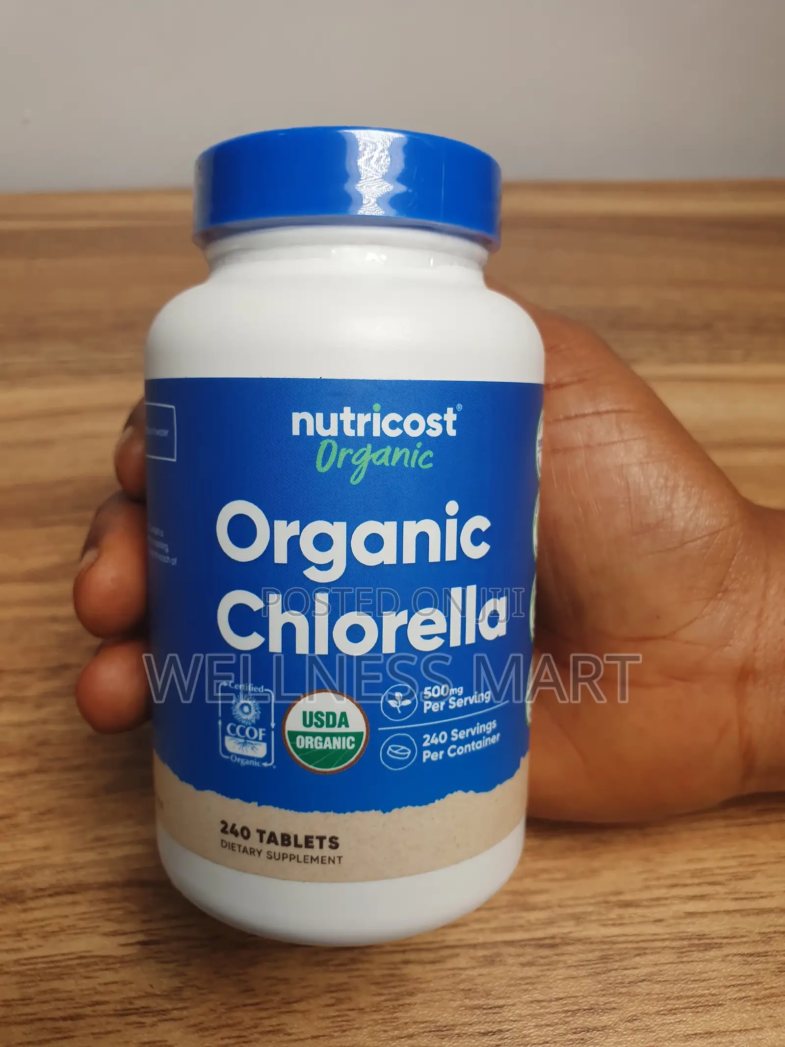 Nutricost Organic Chlorella 500mg - Detox, Energy Immunity