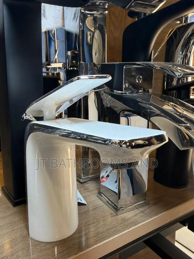 Quality Laghi Deck-Mount Basin Tap Mixer/ White