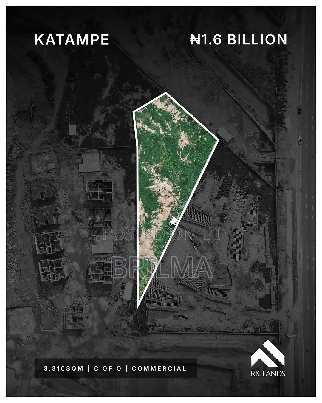 3,310 SQM of Land in Katampe for Sale