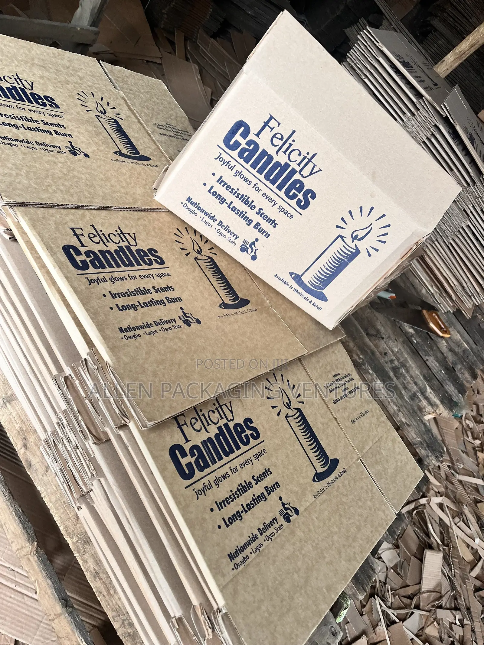 Brown Candle Carton Box