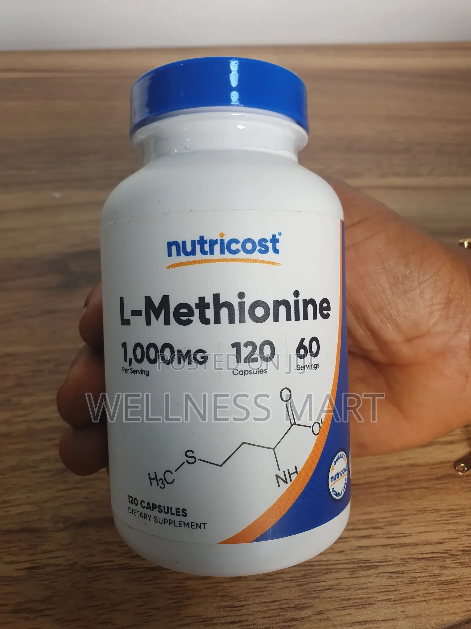 Nutricost L-Methionine 1000mg - Liver, Detox Metabolism