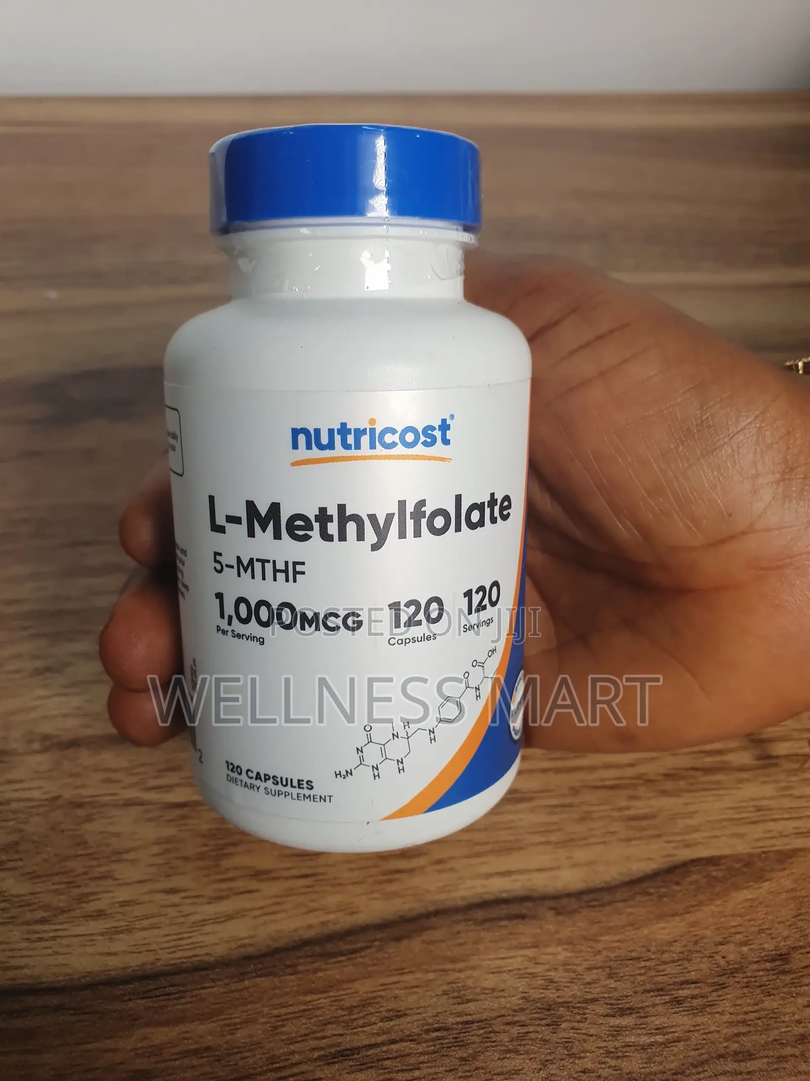 Nutricost L-Methylfolate 1000mcg - Pregnancy Energy Aid