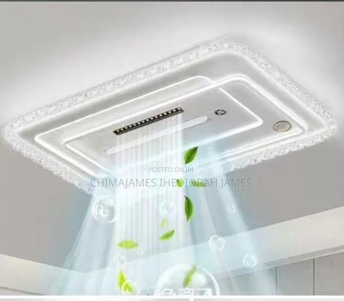 Modern Invisible Bladeless Led Ceiling Fan Light Restaurant Fan Lamp