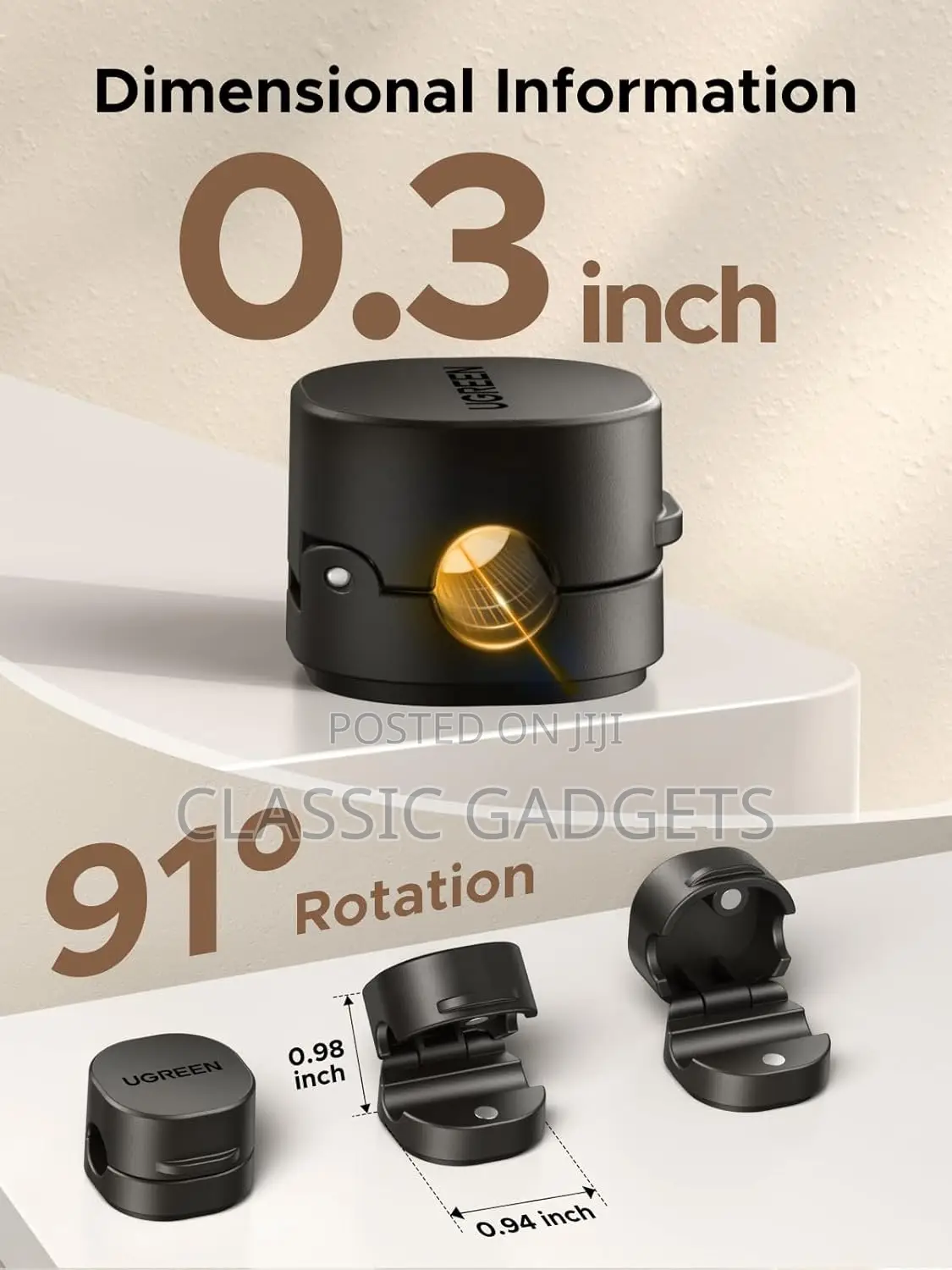 Ugreen Adhesive 6 in 1 Cable Organizer Clips