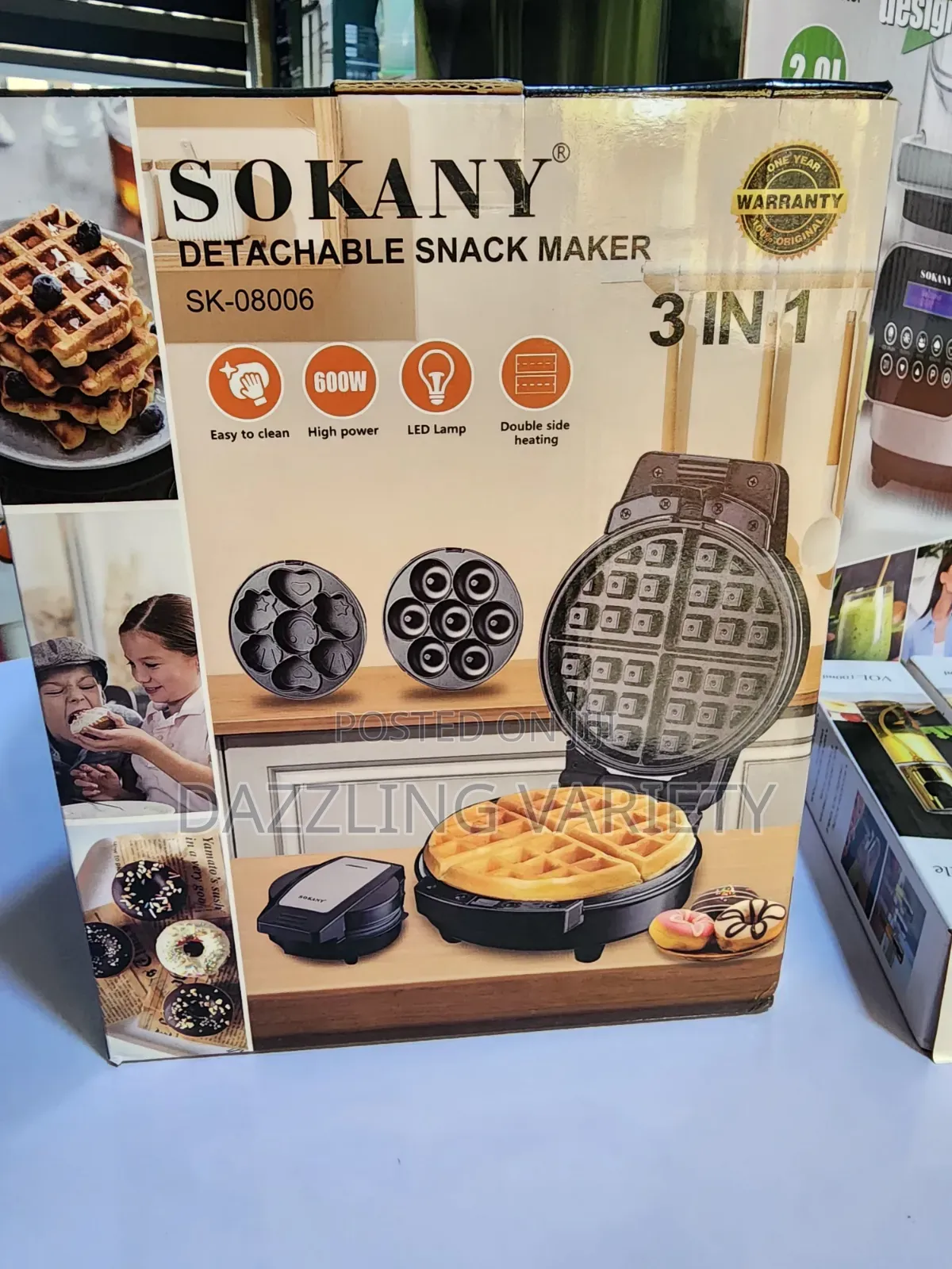 3-in-1 Sokany Detachable Snack Maker