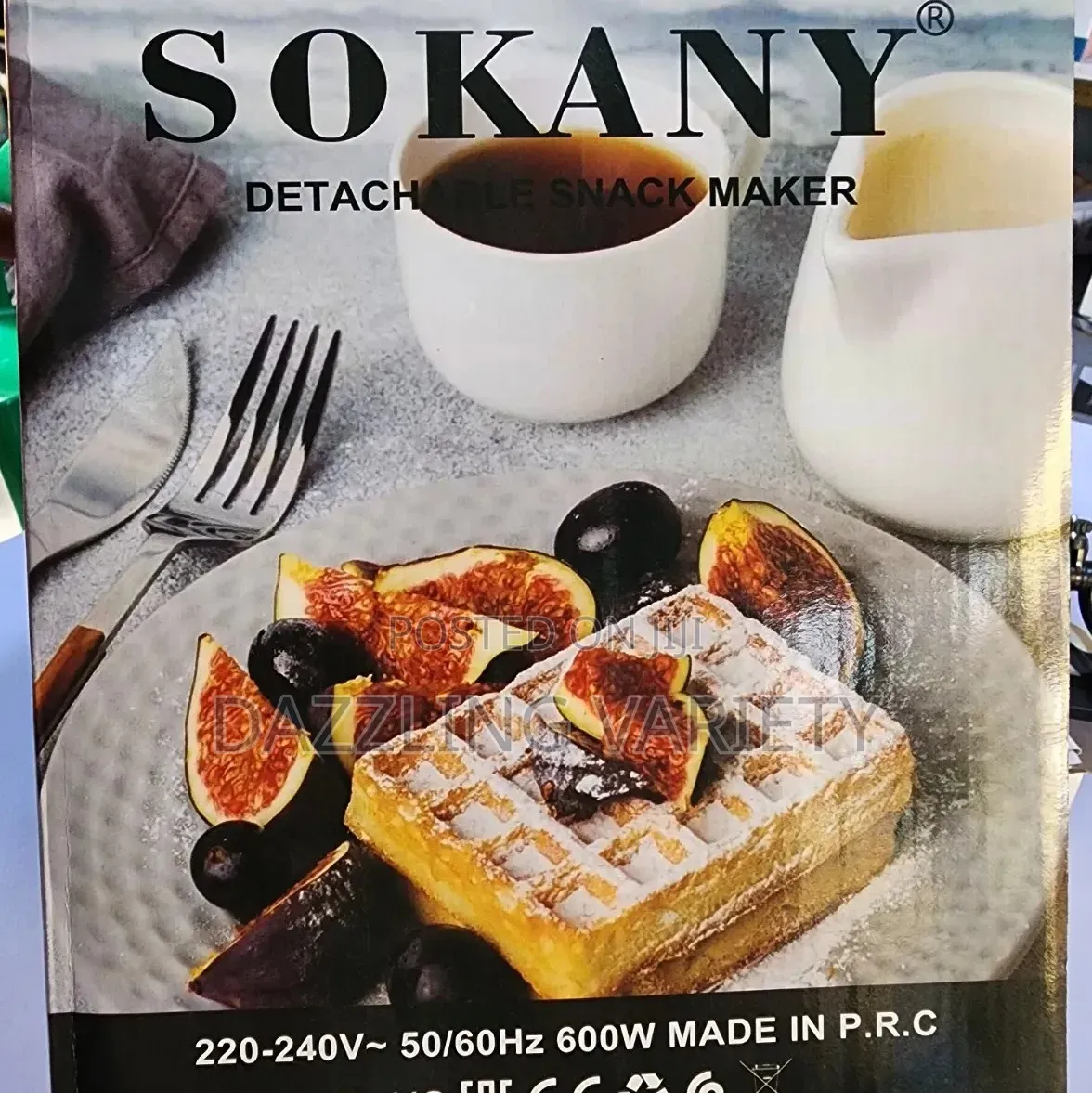 3-in-1 Sokany Detachable Waffle Maker