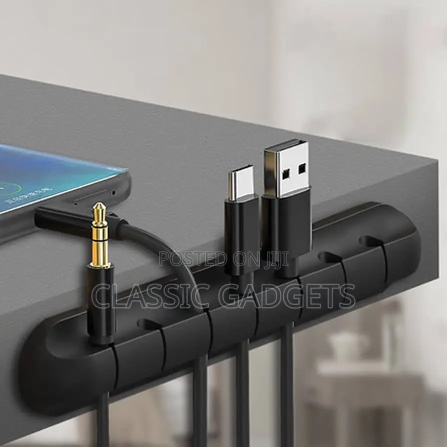 Self Adhesive Cable Organizer Clip With 7 Holes