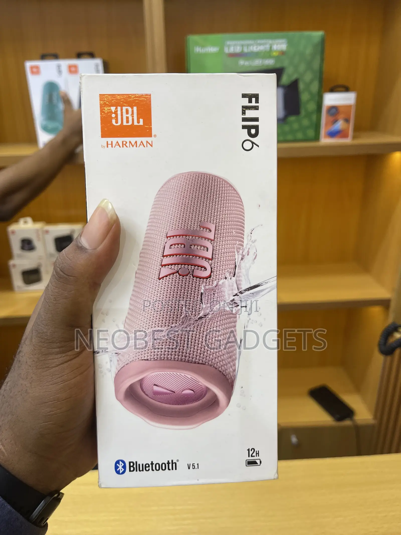 Pink JBL Flip 6