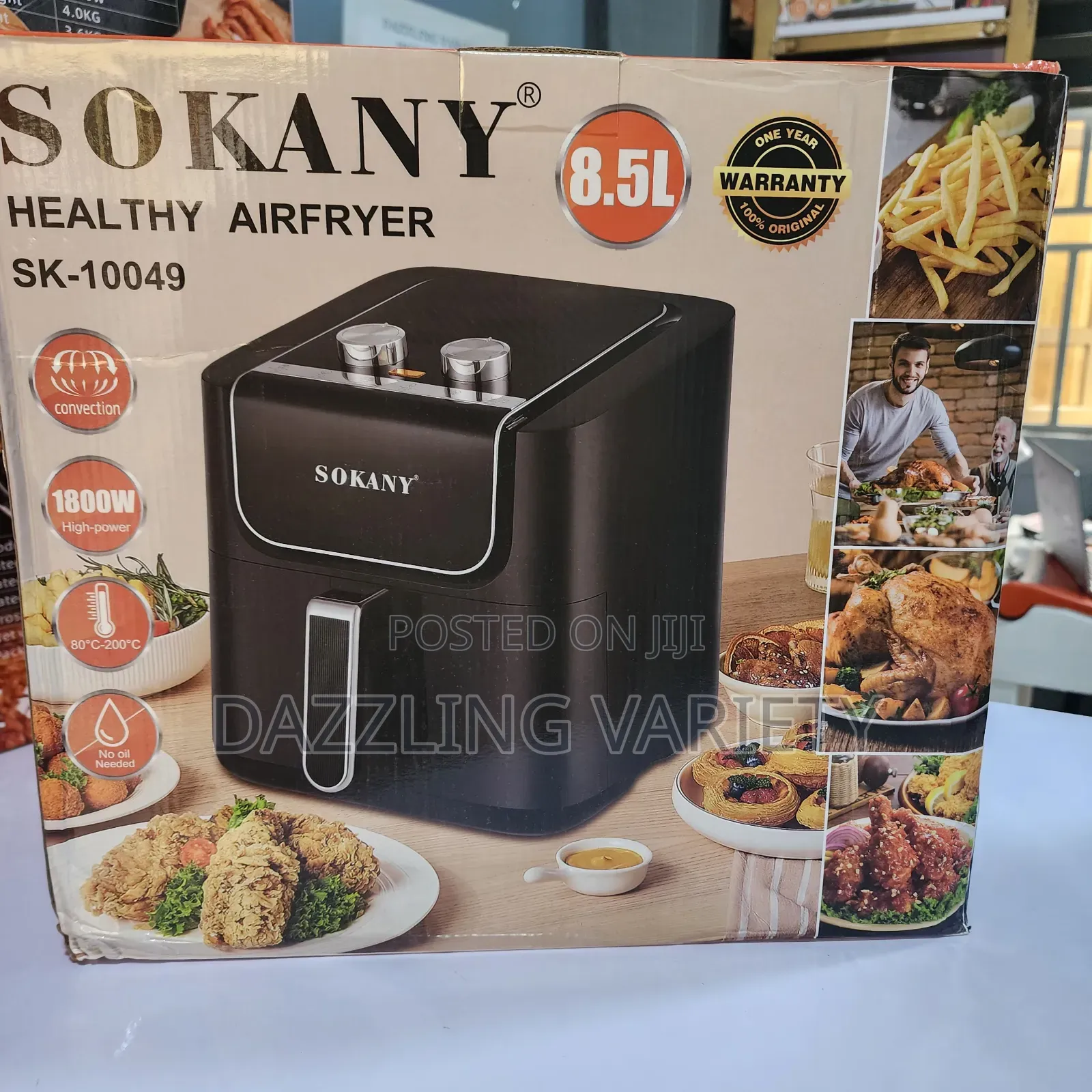 8.5litres Sokany Healthy Air Fryer