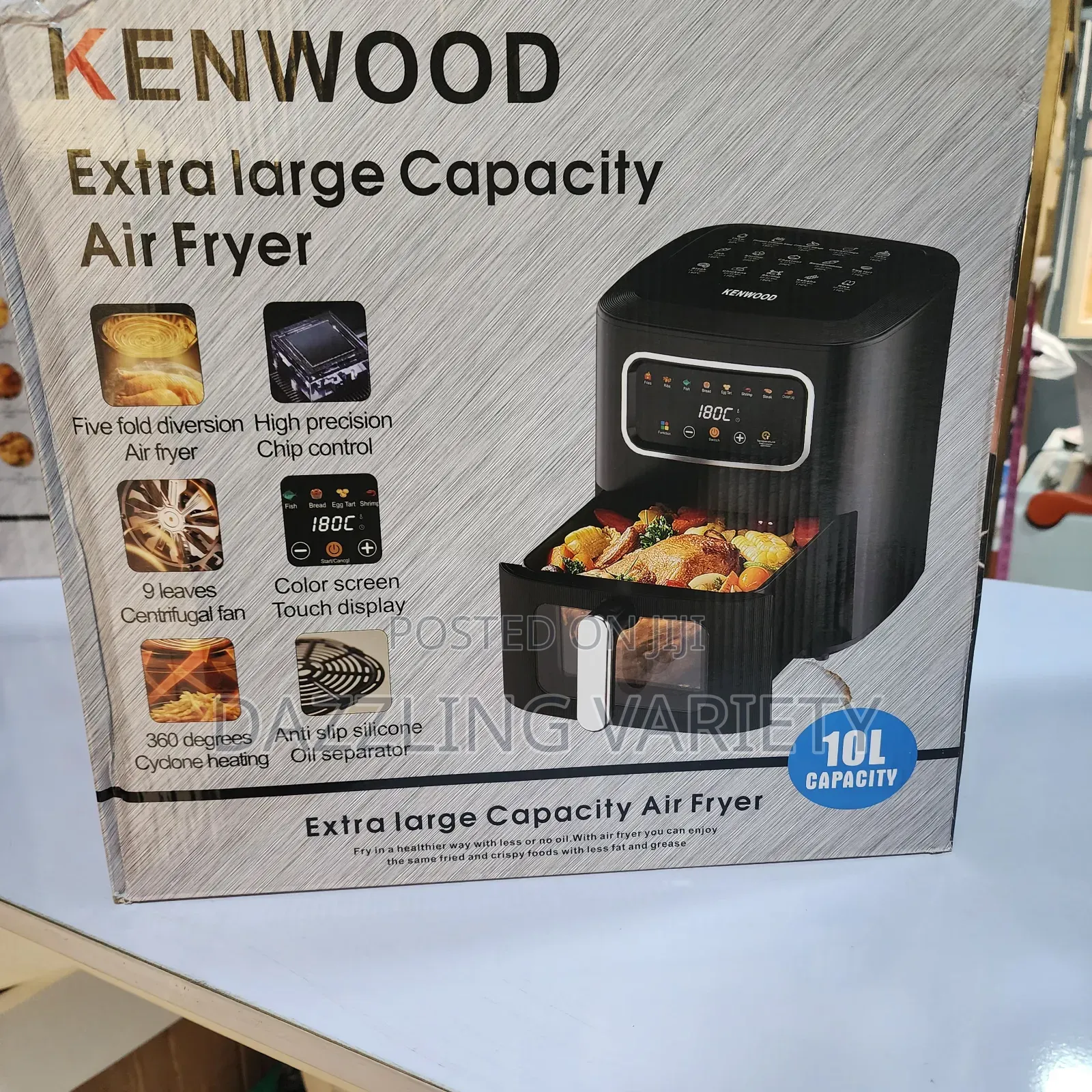 10litres Kenwood Extralarge Digital Air Fryer