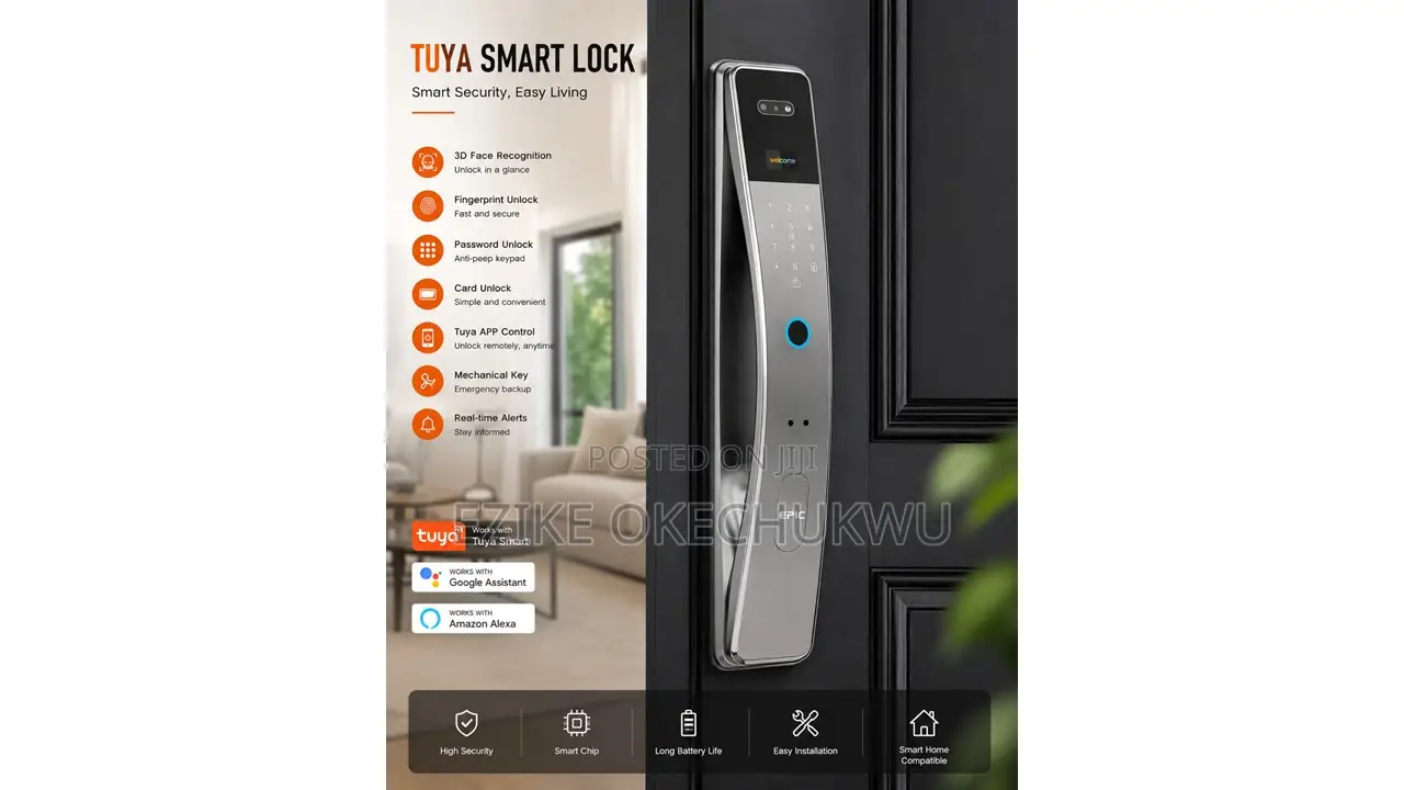 Smart 3d Face Recognition , Intercome, Home Front Door Security Lock