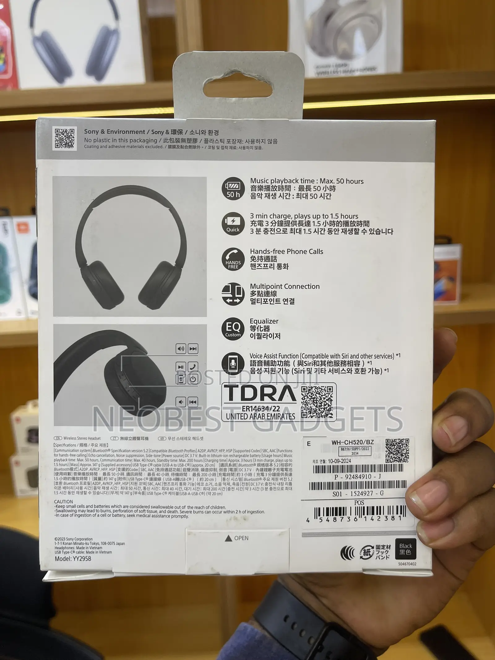 Sony Wh-Ch520 Bt Headphones