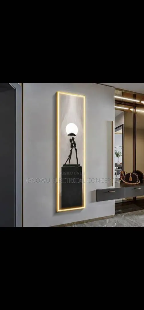 Modern Abstract Figure Portrait Luminous Interior Painting Led