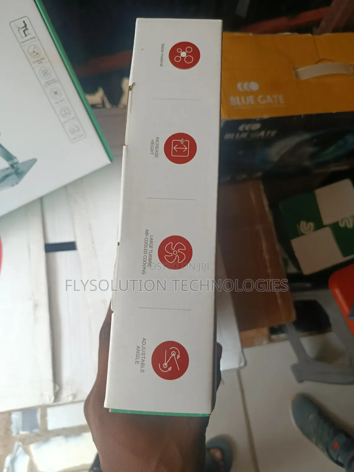 Laptop Stand V6.1 360 Rotating Base Built-in Electric Cooling Fan