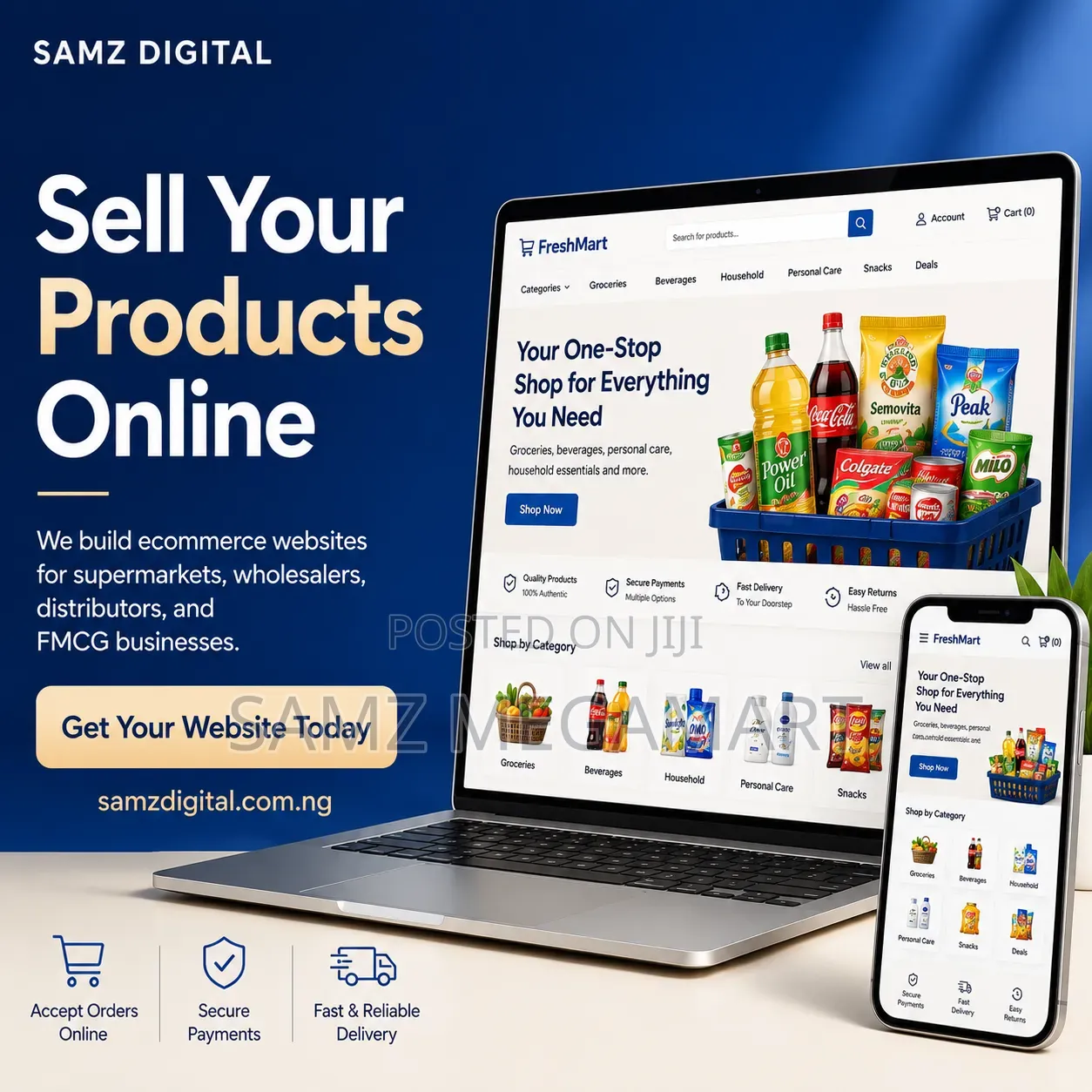 Ecommerce Website Development for Supermarkets FMCG Businesses