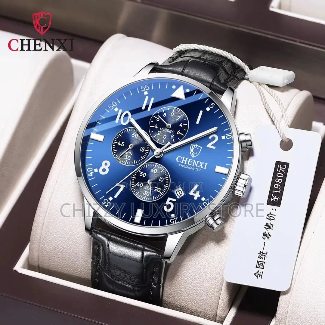 Chenxi Quality Men Genuine Leather Wristwatch