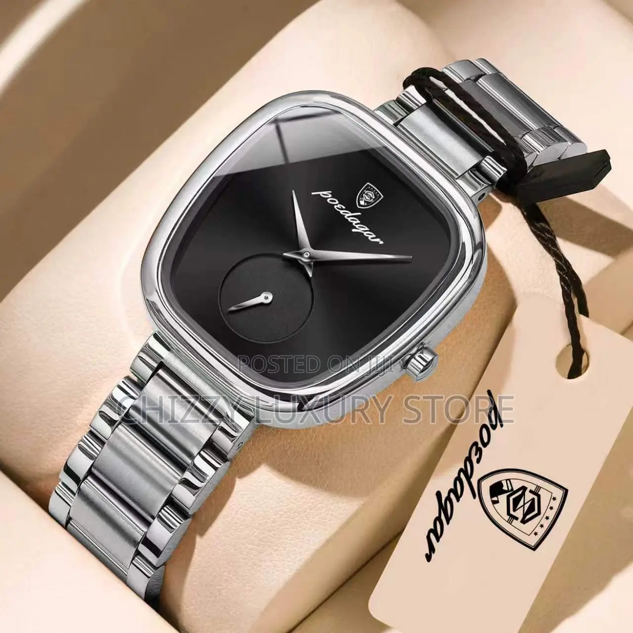 Poedagar Quality Luxury Ladies Chain Strap Wristwatch