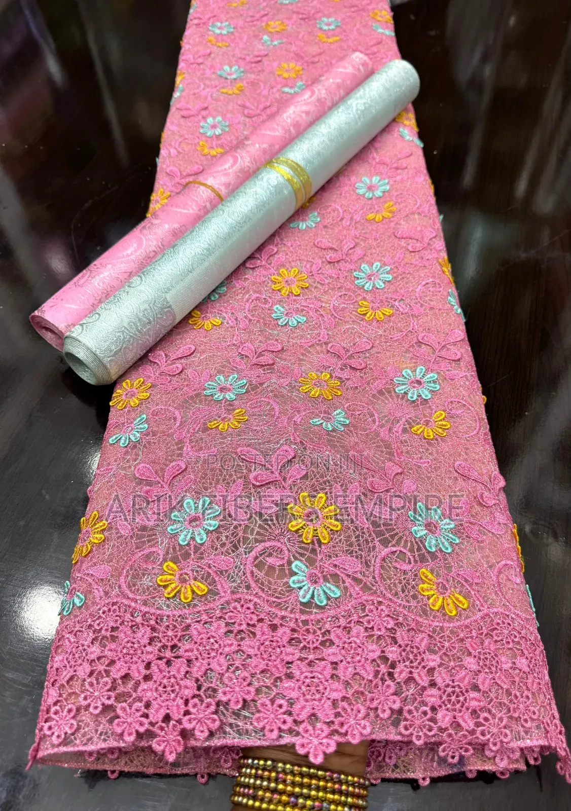 Applique Mesh Guipure Cord Lace