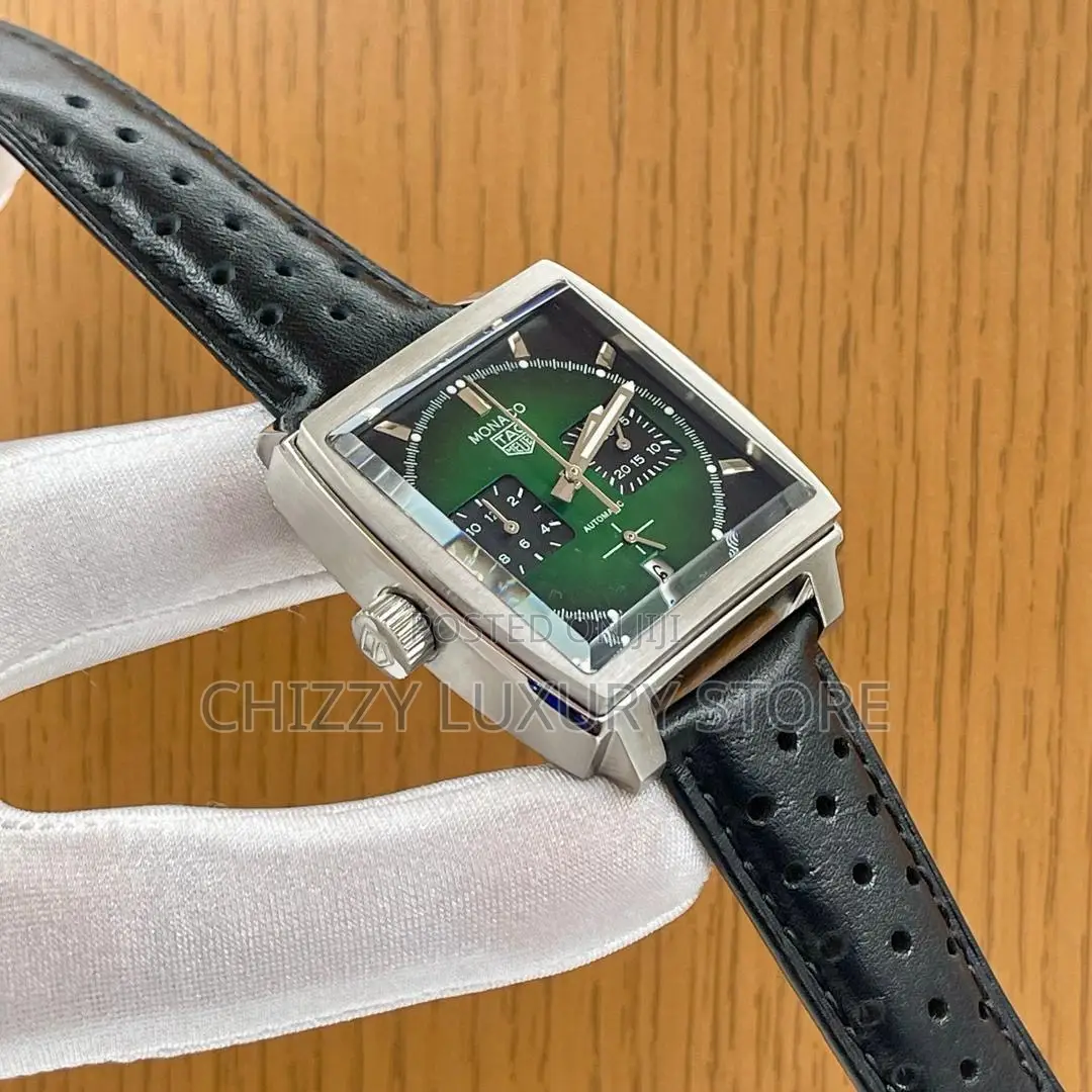 Monaco Quality Luxury Genuine Leather Wristwatch