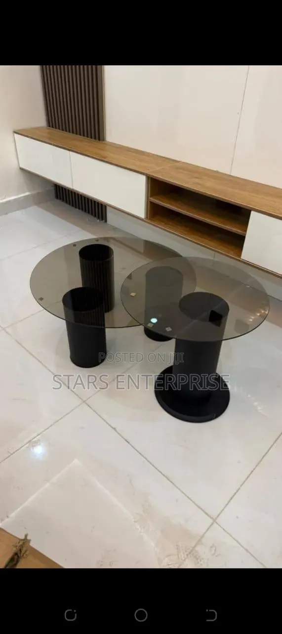 Center Table / Glass Top Table.