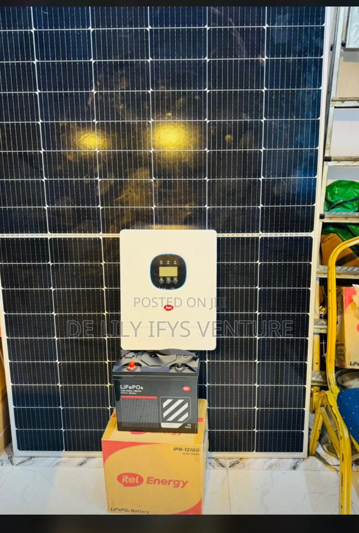 1.2kwh/ Lithium Battery and 1.5kva Hybrid Inverter Itel Combo