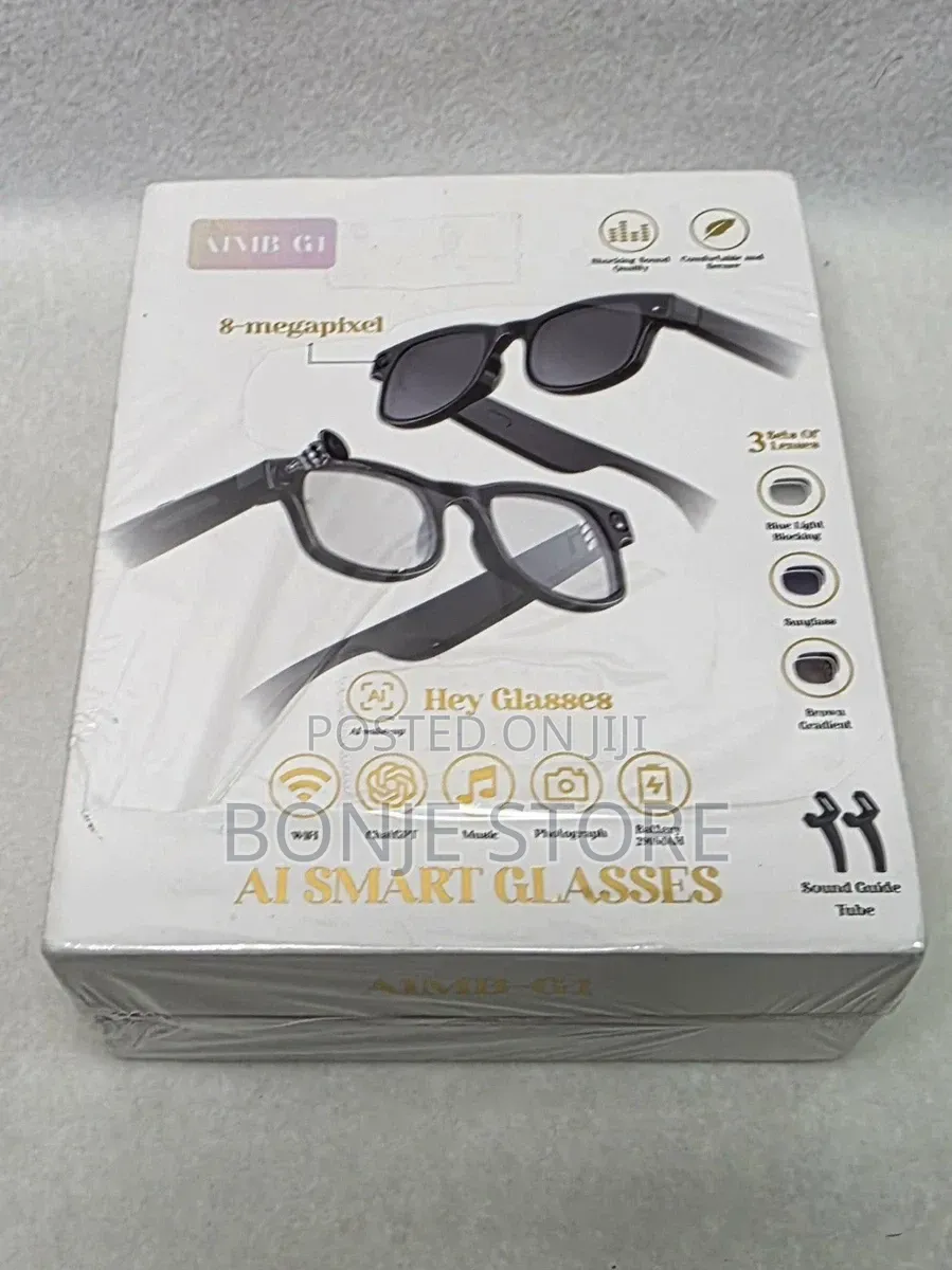 Aimb-G1 Bluetooth Voice Control Smart Glasses W/8mp, 1080p Camera