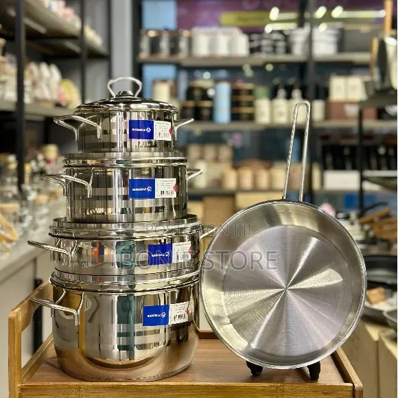 Korkmaz Astra Cookware Set of 9/ 9pcs Stainless Steel Pot
