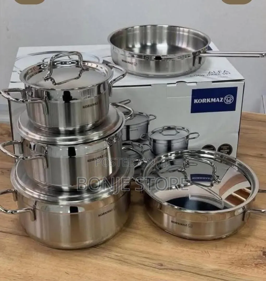 Korkmaz Astra Cookware Set of 9/ 9pcs Stainless Steel Pot