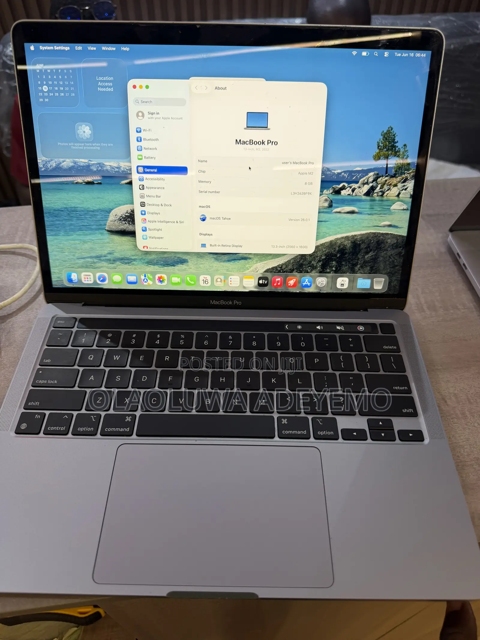 Laptop Apple MacBook Pro 2022 M2 8GB Apple M2 SSD 256GB