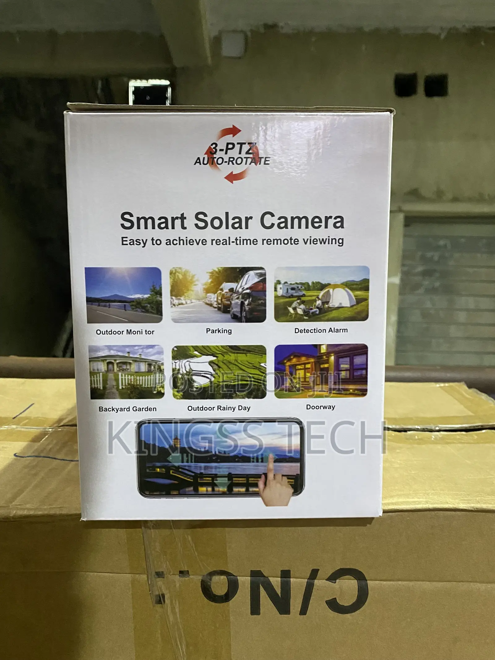 V380 T34 Triple Lens PTZ Solar Camera