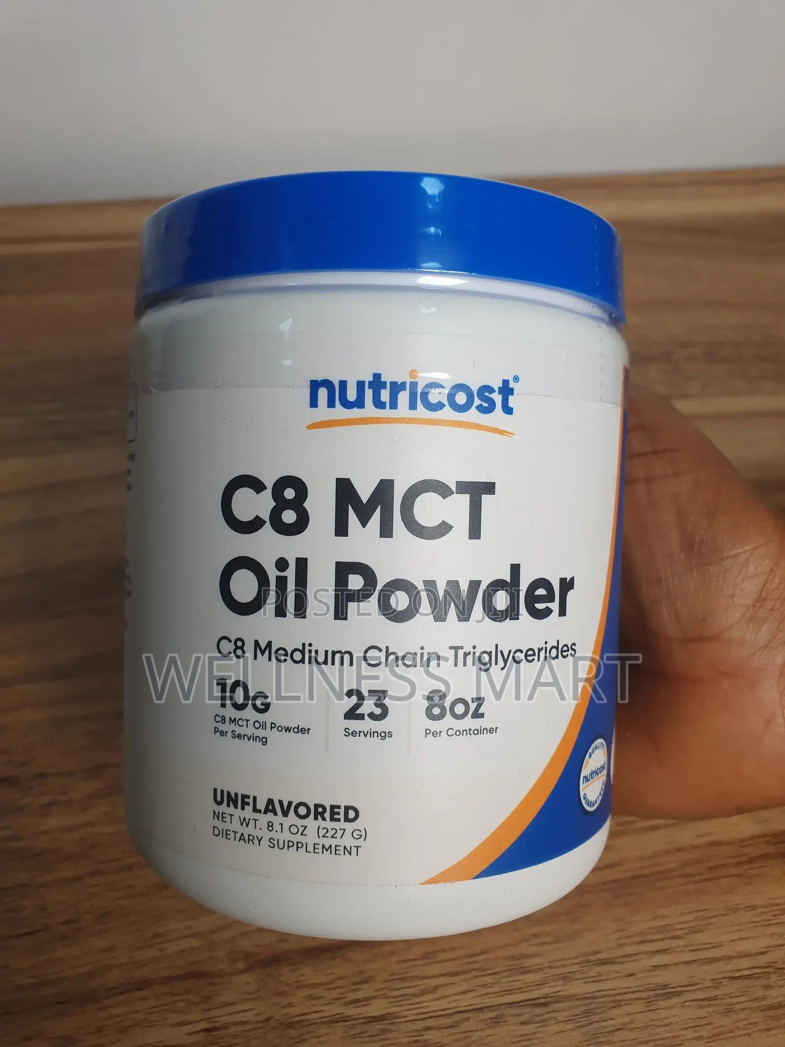 Nutricost C8 MCT Oil Powder | Brain Focus Fast Ketones