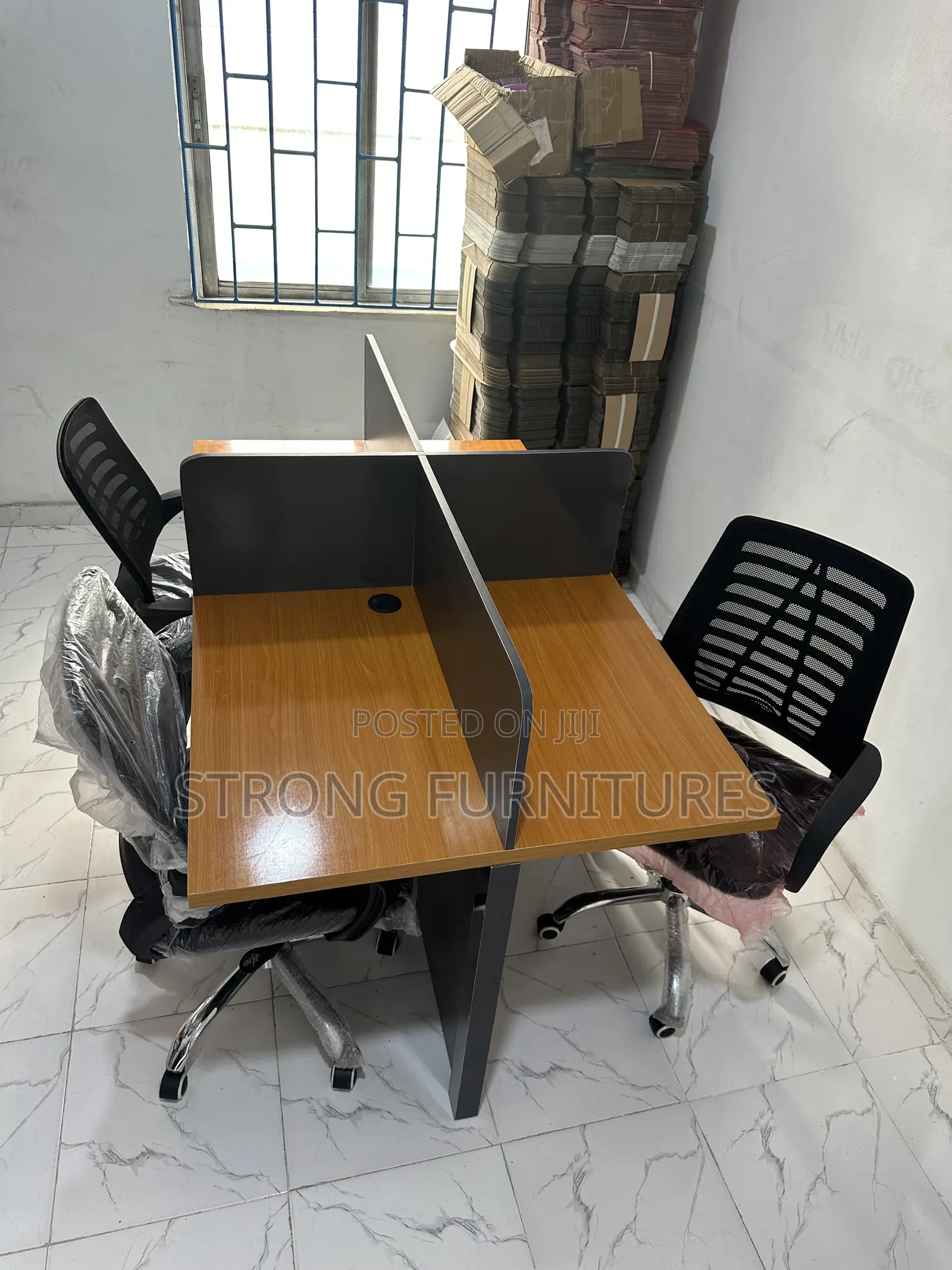Workstation Table and 4 Chairs