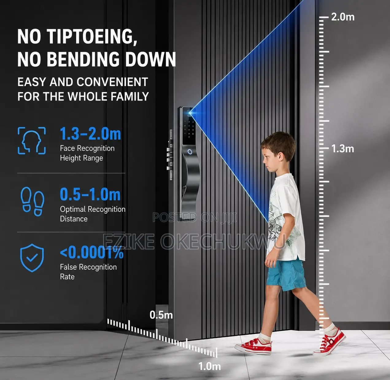 Wishome Digital Smart Lock Wifi-Fingerprint Recognition Smart Lock