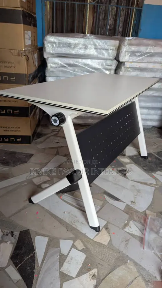 Collapsible Training Office Desk With Wheels