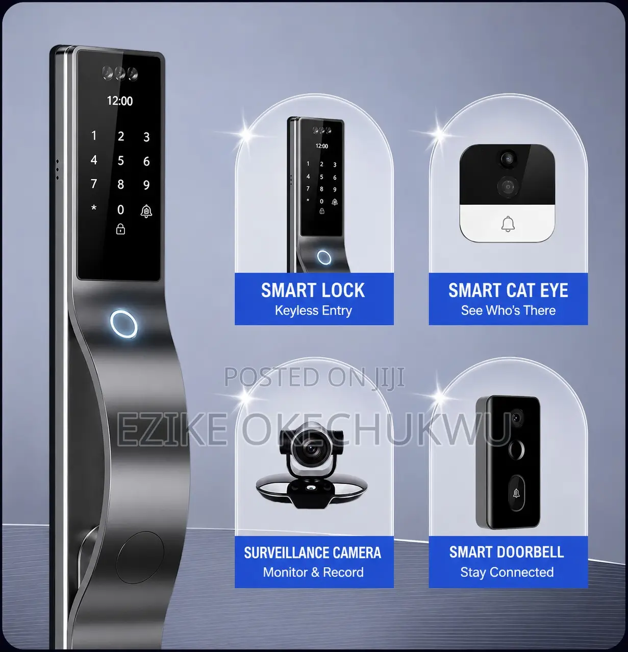 Wishome Digital Smart Lock Wifi-Fingerprint Recognition Smart Lock