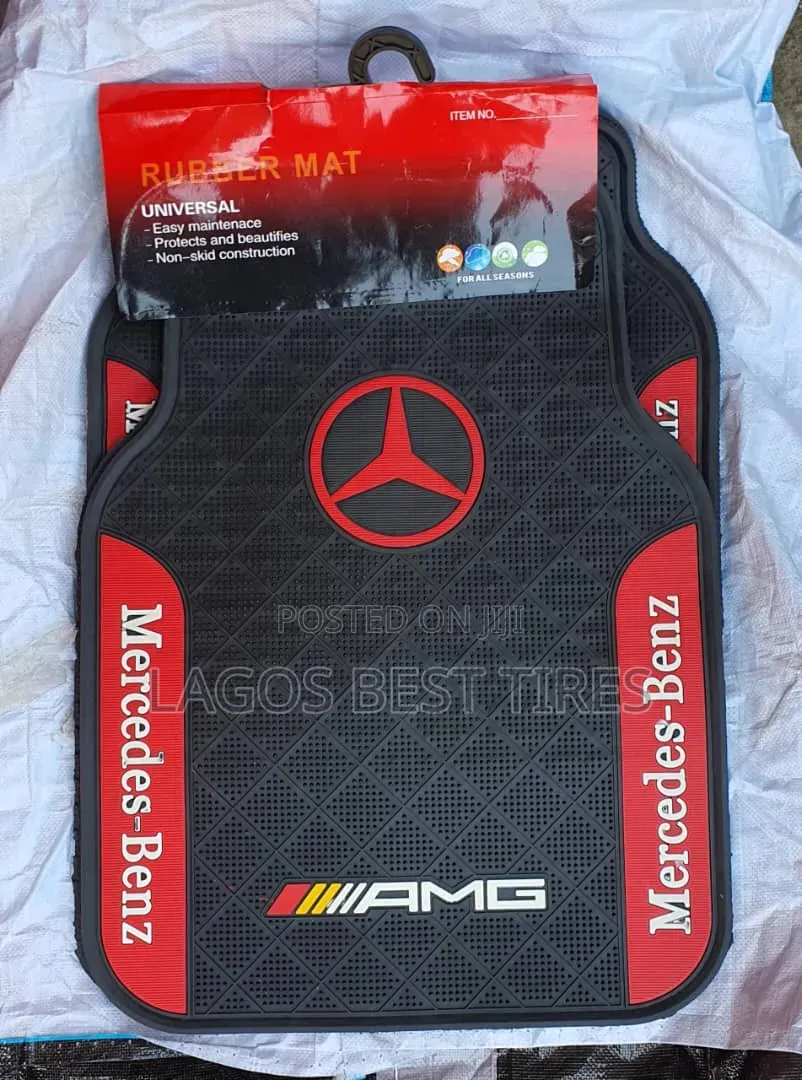 Premium Mercedes-Benz Amg Universal Rubber Car Floor Mats (Set)