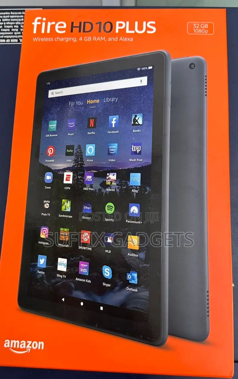 New Amazon Fire HD 10 64 GB Black