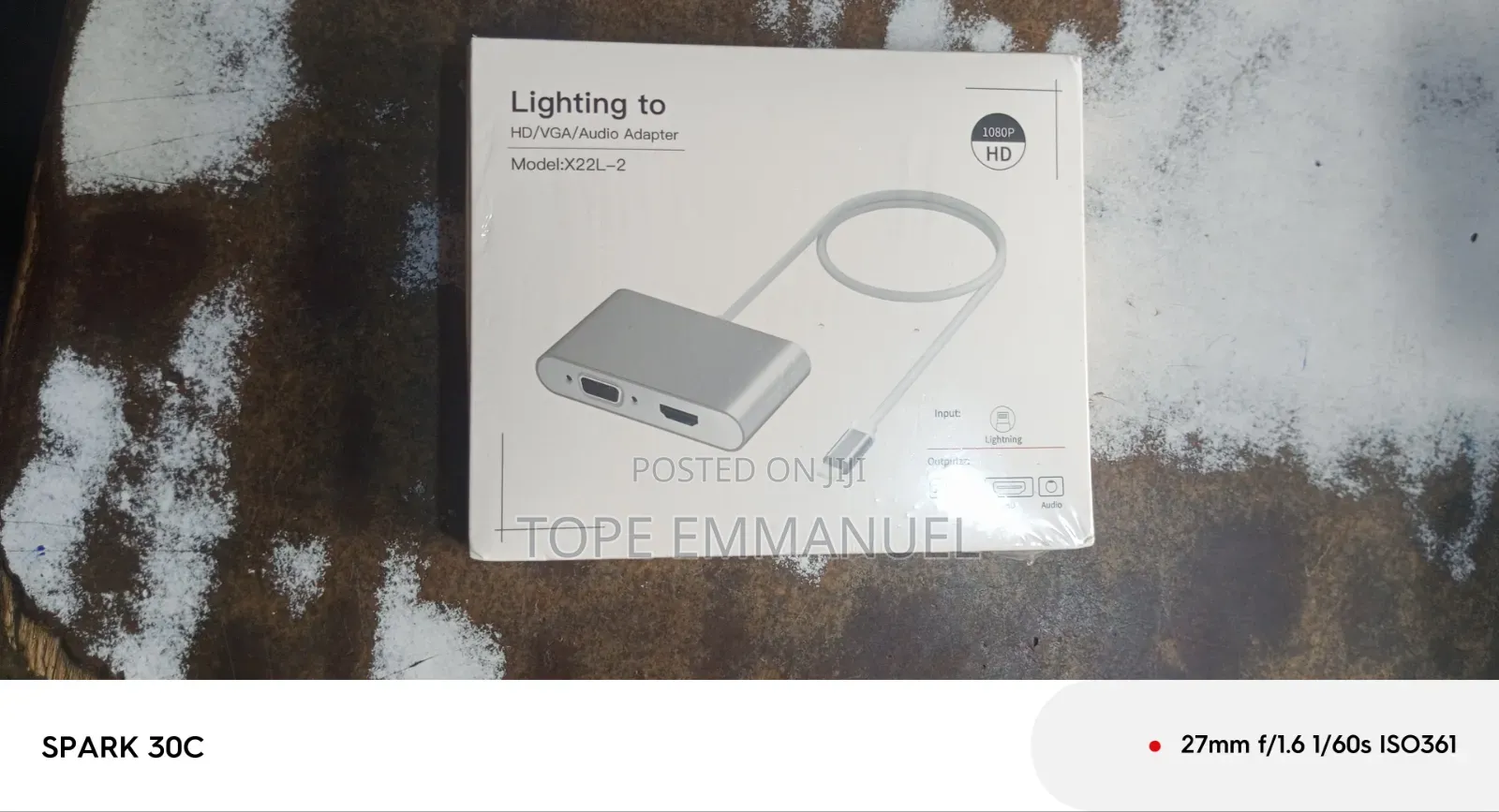 Lightening to Hd/Vga/Audio Adapter
