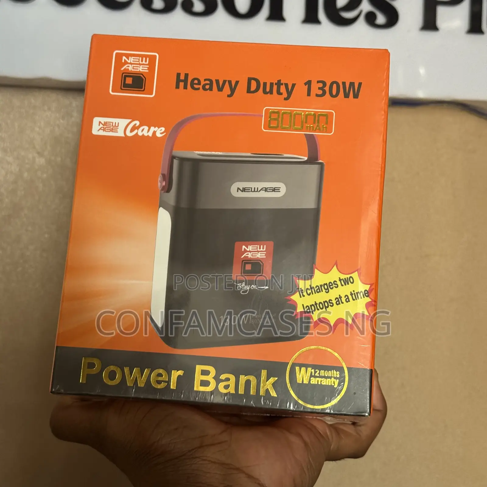 New Age 80000mah 130w Super Fast Charging Laptop Power Bank