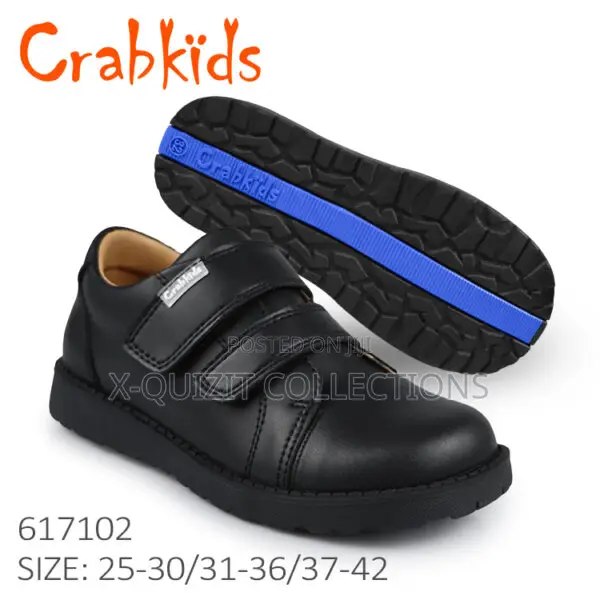 Crabkids Boys Double Strap School Shoe (Size 36)
