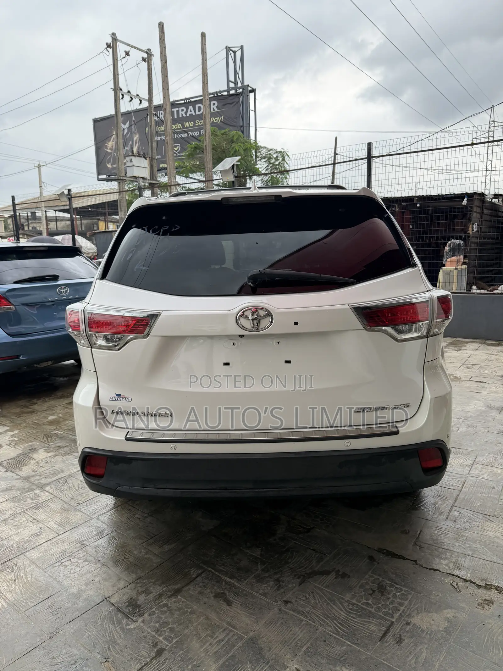 Toyota Highlander Limited V6 4x4 (3.5L 6cyl 6A) 2016 White